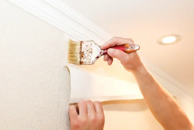 Pose de papier peint à Rempnat — revêtements muraux et toiles de verre